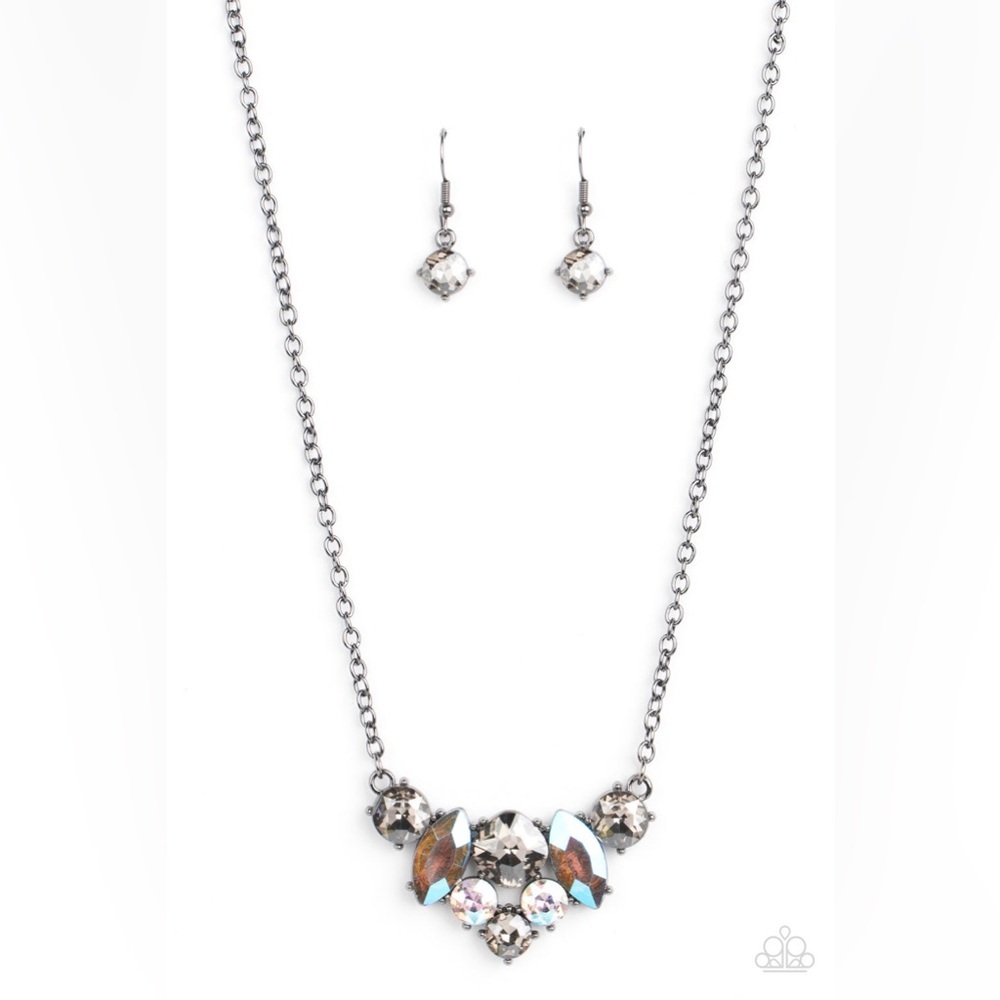 Lavishly Loaded - Black Necklace